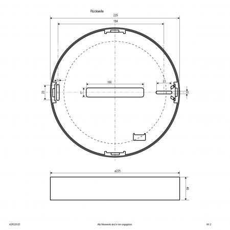 EVN LED Anbaupanel, dimmbar ADR220125