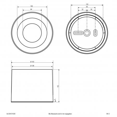 EVN LED Deckenanbauleuchte, IP20 ALG54131525