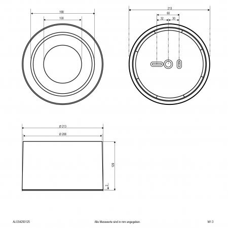 EVN LED Deckenanbauleuchte, IP20 ALG54250125