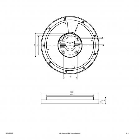 EVN LED Anbauleuchte mit einstellbarer Farbtemperatur AP33300925