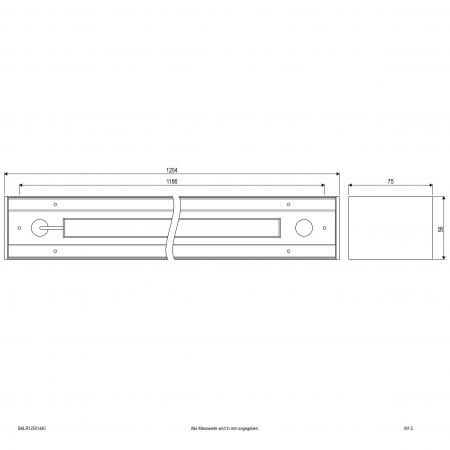 EVN LED Anbauleuchte direkt/indirekt, IP20 BALR12501440