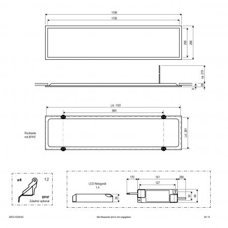 EVN LED Einbaupanel BPDU12300102