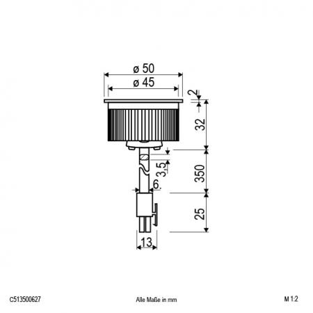 EVN COB LED-Einsatz mit AMP-Stecker C513500627
