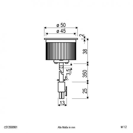 EVN COB LED-Einsatz mit AMP-Stecker C513500901