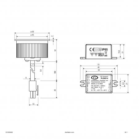 EVN COB LED-Einsatz inkl. Netzgerät C51350N302