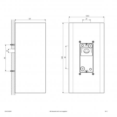 EVN LED Wandanbauleuchte, IP54 C54151202HR