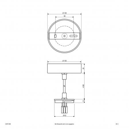 EVN Seilabhängung für CA15xx25, CS15xx25 und CT15xx25 CAPE1509