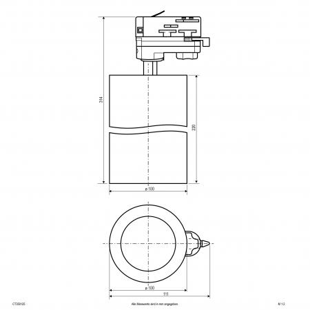 EVN LED Schienenstrahler, IP20 CT350125