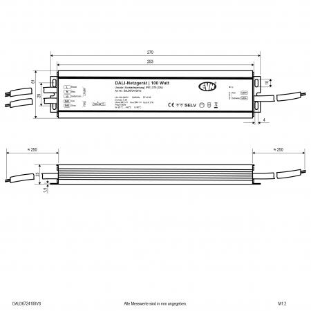 EVN DALI Dimmer-Empfänger inkl. Netzgerät DALD6724100VS