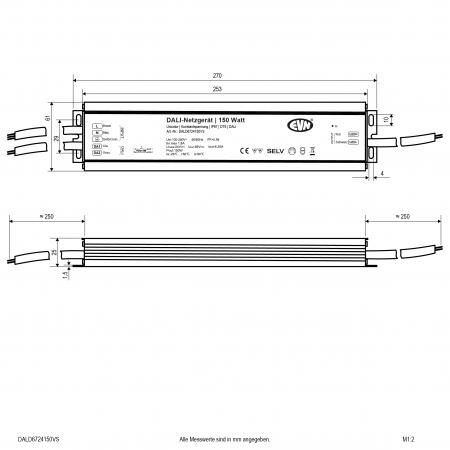 EVN DALI Dimmer-Empfänger inkl. Netzgerät DALD6724150VS