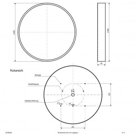 EVN LED Anbauleuchte mit einstellbarer Farbtemperatur DDT600925