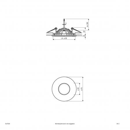EVN DL07540 DL-SERIE LED Deckeneinbauleuchte 5W 4000K weiß IP20 Ø75 mm Einbaudurchmesser