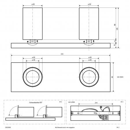 EVN LED-Deckenanbauleuchte, IP20 DSE20909