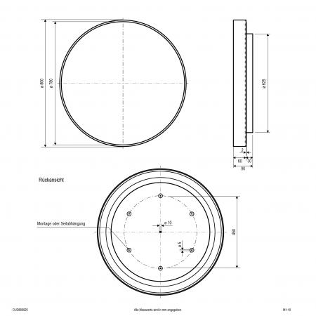 EVN LED Deckenanbauleuchte mit CCT Switch DUD800925