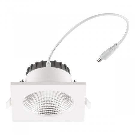 EVN ED54104125 LED Deckeneinbauleuchte DALI-2 dimmbar 10W 3000K-5700K 1270lm weiß IP54 Notlicht Einbaudurchmesser 90 mm