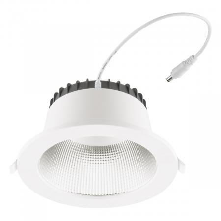 EVN ED54200125 LED Deckeneinbauleuchte DALI-2 dimmbar 20W 3000K-5700K 2540lm weiß IP54 Notlicht Einbaudurchmesser 145 mm