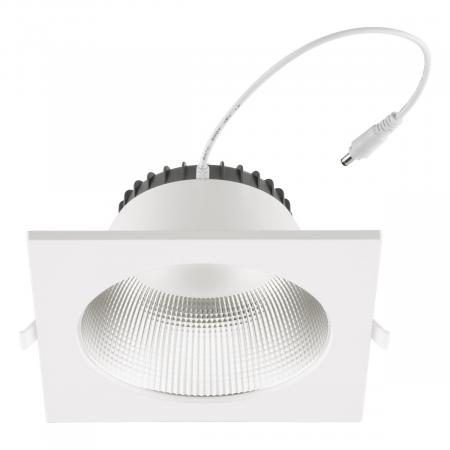 EVN ES54284125 LED Deckeneinbauleuchte quadratisch Notlicht 28W 3000K-5700K weiß IP54 Einbaudurchmesser 165 mm