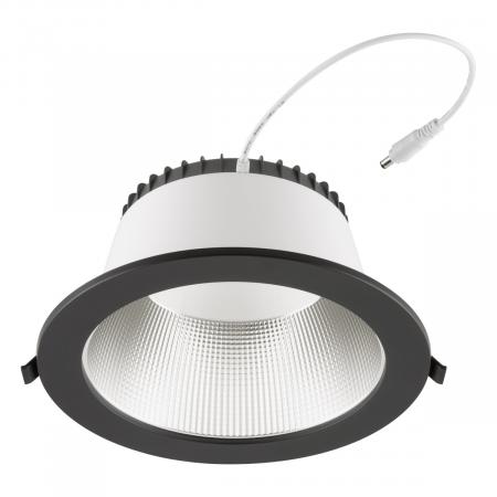 EVN ES54500925 LED Deckeneinbauleuchte rund 40W Notbeleuchtung 3000K/4000K/5700K IP54 weiß Einbaudurchmesser 240 mm