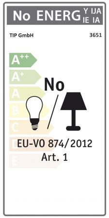 TIP 3651 Nice Price VDE Elektroniktrafo 35-105W 230/12V 105VA Weiß