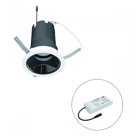 EVN F01R09SM2540L38D COB-LED Deckeneinbauleuchte 25W 4000K 3063lm DALI dimmbar 38° Einbaudurchmesser 125mm