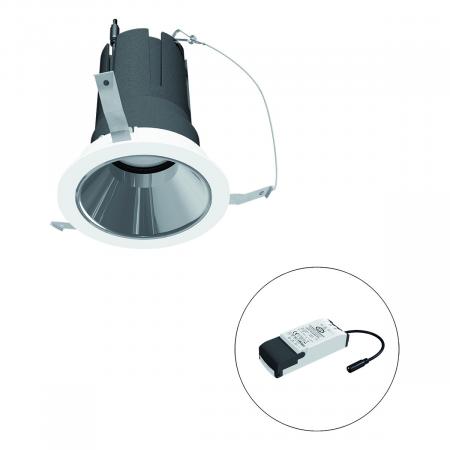 EVN F01R11SM1840L38P COB-LED Deckeneinbauleuchte 18W 4000K 2205lm 38° dimmbar weiß Ø 100mm Einbaudurchmesser