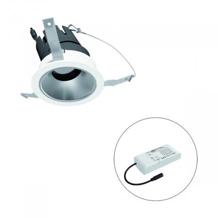 EVN F01R14AM0627L24D COB-LED Deckeneinbauleuchte 6W 2700K 686lm 24° DALI dimmbar Einbaudurchmesser 73mm