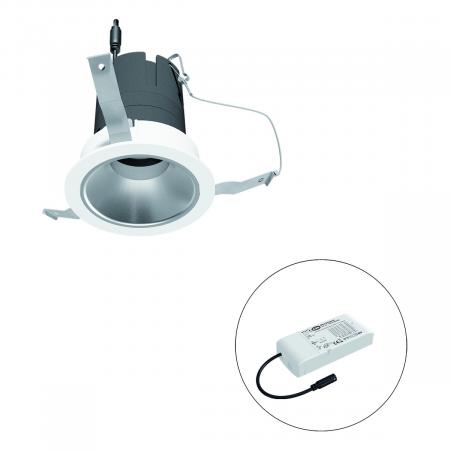 EVN F01R14SM0627L55D COB-LED Deckeneinbauleuchte 6 W 2700 K Warmweiß 686 lm DALI-2 55° Einbaudurchmesser 73 mm