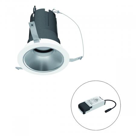 EVN F01R14SM1830L55P COB-LED Deckeneinbauleuchte 18 W 3000 K 2100 lm CRI92 dimmbar 55° Einbaudurchmesser 100 mm