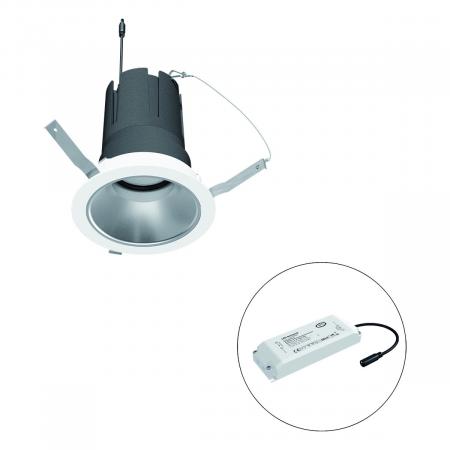 EVN F01R14SM2540L38P COB-LED Deckeneinbauleuchte 25 W 4000 K 3063 lm dimmbar Einbaudurchmesser 125 mm