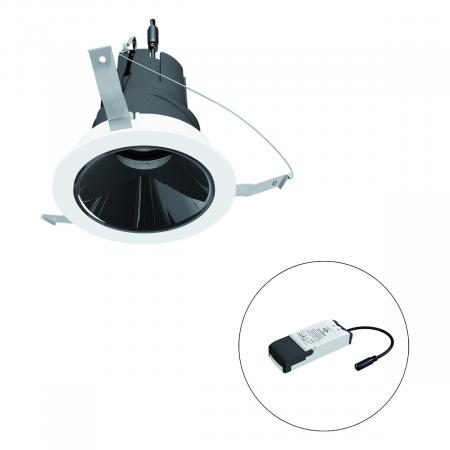 EVN F02R09SM0640L38P COB-LED Deckeneinbauleuchte 6W 4000K Neutralweiß 735lm dimmbar 38° Einbaudurchmesser 90mm