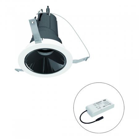 EVN F02R09SM1330L55D COB-LED Deckeneinbauleuchte 13W 3000K Warmweiß 1517lm DALI-2 dimmbar 55° Einbaudurchmesser 90mm