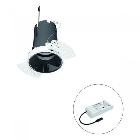 EVN F02R09SM2530L55D COB-LED Deckeneinbauleuchte 25W 3000K 2917lm 55° breitstrahlend DALI-2 dimmbar Einbaudurchmesser 121 mm