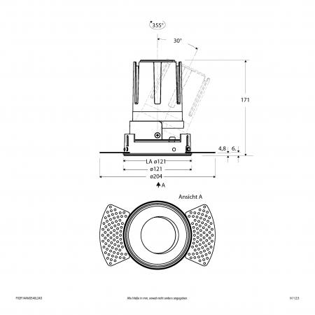 EVN Modulare LED Einbauleuchte F02R14AM2540L24D
