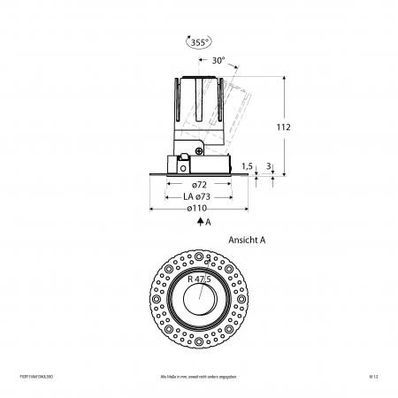 EVN Modulare LED Einbauleuchte F03R11AM1340L55D
