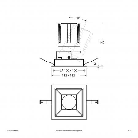 EVN Modulare LED Einbauleuchte F03R11SM1840L55P