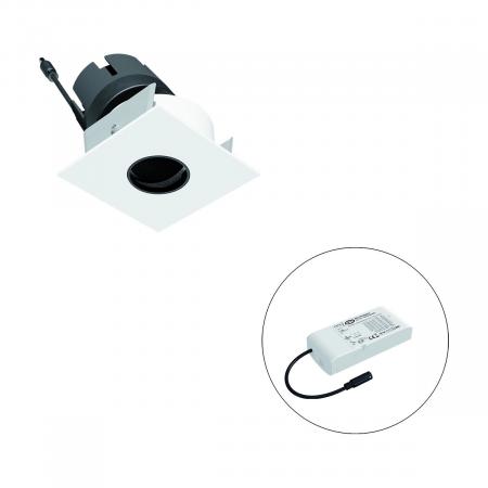 EVN F07RXXXM0630L15D COB-LED Deckeneinbauleuchte 6 W 3000 K Warmweiß 530 lm 15° schwenkbar DALI dimmbar Einbaudurchmesser 65 mm