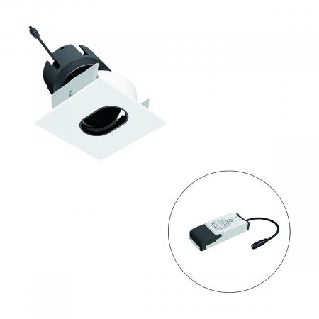 EVN F09RXXXM0630L38P COB-LED Deckeneinbauleuchte 6 W 3000 K Warmweiß 540 lm schwenkbar Dimmbar 38° Einbaudurchmesser 65 mm