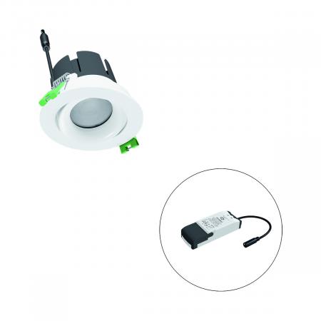 EVN F10RXXXM0630L38P COB-LED Deckeneinbauleuchte 6W 3000K Warmweiß 770lm schwenkbar Einbaudurchmesser 70mm