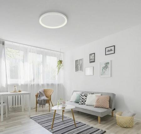 Helestra MORI LED Deckenleuchte 50 W 3820 lm 2700/3000 K Warmweiß CASAMBI Smart Ø 57 cm Mattweiß