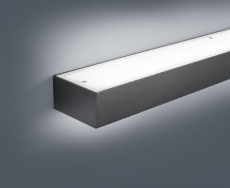 90cm Helestra THEIA Wandleuchte & Spiegelleuchte in mattem Schwarz