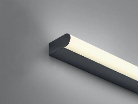 HELESTRA PONTO-S LED Spiegelleuchte 18 W 3000–4000 K Warmweiß / Neutralweiß 1460 lm 90 cm schwarz matt, IP44