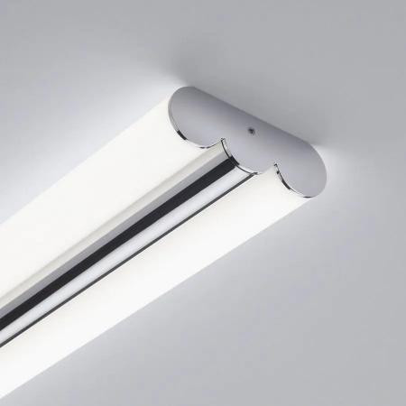 Helestra LOOM LED Wand- und Deckenleuchte 120 cm 40W 3000–4000K IP44 Chrom