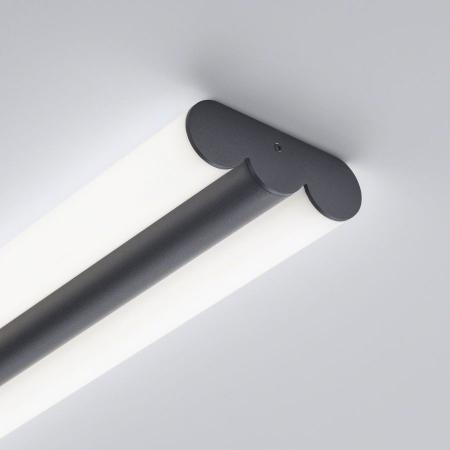 Helestra LOOM LED Wand-/Deckenleuchte 24W 3000–4000 K Warmweiß/Neutralweiß 2170 lm IP44 60 cm Mattschwarz