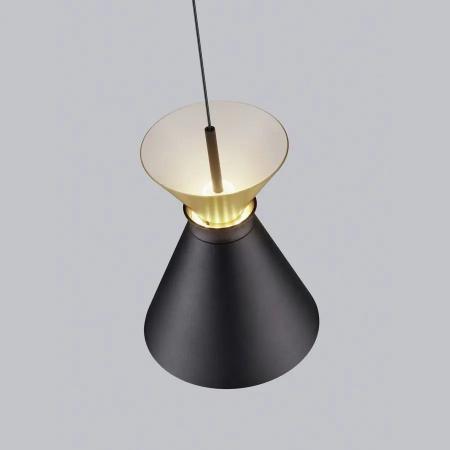 3-flammige Helestra LUK LED Pendelleuchte 30 W 2160 lm 2700 K Warmweiß CASAMBI Smart 33 cm Schwarz-Gold
