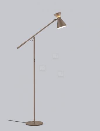 HELESTRA LUK LED Stehleuchte 10 W 680 lm 2700 K Warmweiß Coffee mit satiniertem Acrylglas dimmbar