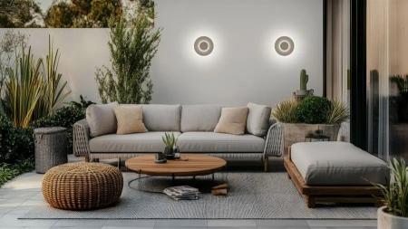 Helestra BUD LED-Wandleuchte Coffee 13W 860 lm 2700 K Warmweiß IP65 dimmbar