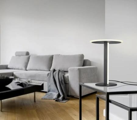 Helestra VAYA LED Tischleuchte 18W 830 lm 2700 K Warmweiß Mattschwarz dimmbar