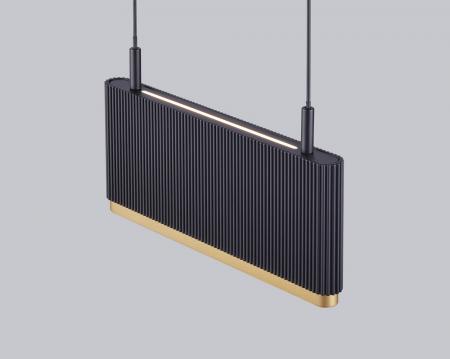 Helestra KOBE LED Pendelleuchte 42 W 2750 lm 2700 K Warmweiß CASAMBI Smart 130 cm Schwarz-Gold