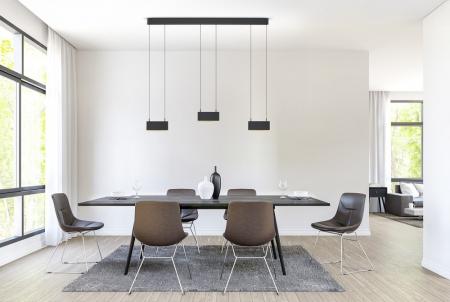 Helestra KOBE LED Pendelleuchte 42 W 2750 lm 2700 K Warmweiß CASAMBI Smart 130 cm Schwarz-Gold