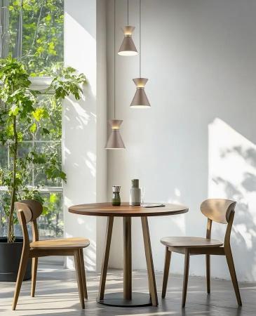 3-flammige Helestra LUK LED Pendelleuchte 30 W 2160 lm 2700 K Warmweiß CASAMBI Smart 33 cm Coffee